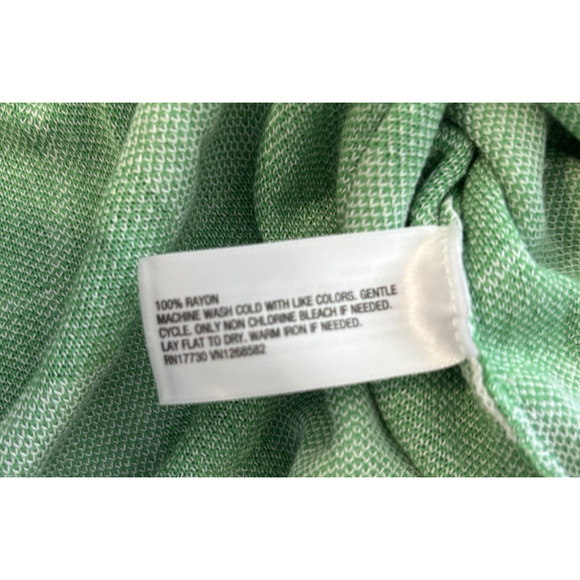 Diane Von Furstenberg x Target Wrap Sweater Tunic Green White Floral Print XXL - Picture 7 of 7